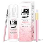 Smarxin Lash Shampoo for Eyelash Foaming Cleansing,Lash Extension Cleanser,Eyelash Extension Remover Nourishing Formula,Makeup Remover for Salon and Home use,3 Piece Set