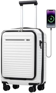 Coolife Luggage Suitcase Piece Carry On Hardside ABS+PC Luggage Spinner Trolley TSA Lock USB Port Pocket Compartment