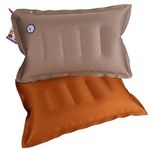 Shree Saamiya'S Synthetic Travelling Air Pillow (Multi Colour) (Double Color,Pack Of 2)