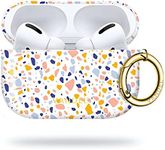 Vandel Airpods Pro Case for Women, Hard Apple AirPod Pro Case Cover with Keychain for Girls, Cool Luxury Aesthetic Designs, Apple Air Pods Protective Charging Case, for Women (Terrazzo)