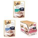Sheba Rich Premium Wet Cat Food - Fish with Dry Bonito Flake, 12 Pouches (12 x 35g), Fish Mix- Maguro & Bream Flavour, 12 Pouches (12×35g) & Fish Mix- Skipjack & Salmon, 12 Pouches (12×35g)