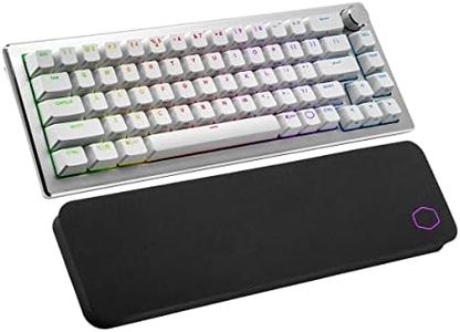 Cooler Master CK721 Sliver White Hybrid Wireless Mechanical Brown Switch Keyboard with 65% Format, USB-C Connectivity, and 3-Way Dial (CK-721-SKTM1-US)