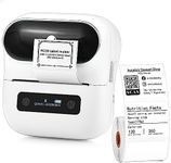 Itari Label Maker Thermal Label Printer, M220 Bluetooth Wireless Inkless Portable Printer for Barcode, Address, Labeling, Mailing, Small Business, Support Phones and PC, with 1 Roll 40×30mm Label