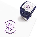 Personalised Star School Teachers Reward Feedback Marking Stamper Stamp 25mm Primary Teaching Services (Purple)