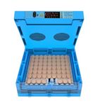 METRO IMPEX 64 Egg Automatic Egg Incubator with Digital Temperature & Humidity Control | Auto Egg Turning Poultry Hatcher for Chicken, Duck, Goose & Quail