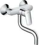 hansgrohe Logis kitchen tap with 180° swivel spout, wall mounted, chrome 71836000