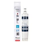 Whirlpool SBS200 Side-by-Side Refrigerator Water Filter, 0.287 kg, Activated Carbon, 6x6x30 cm, 6 Months, 1500 Liters, NSF Certified, White