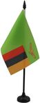 Zambia Table Flag 4'' x 6'' - Zambi