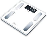 Beurer BF400 White Signature Line Body Analysis Scale | Precise Body Analysis with 10 User Profiles | Large Inverse LCD Display | Capacity up to 200 kg