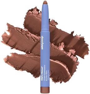 ALLEYOOP 11th Hour Waterproof Cream Eyeshadow Stick – Long-Lasting Eye Shadow Pencil & Eyeliner, Cream to Powder Stick & Highlighter – Smudge-Proof Eyeshadow Matte, Cinnamon Brown Matte