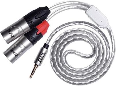 LyxPro Y-Cable 3.5mm TRS Male to 2 XLR Male Stereo Audio Y-Splitter Adapter Cable - 6 Feet