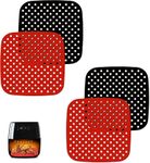 Reusable Silicone Air Fryer Liners,Silicone Air Fryer Basket Mats,4Pcs Air Fryer Silicone Liners Reusable AirFryer Liners,Silicone Air Fryer Liners, Non-Stick Air Fryer Basket Mats,Air Fryer Mats