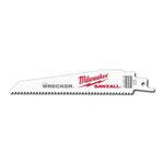 Milwaukee 48-00-5701 Super Sawzall Blade 8 Teeth per Inch 6-Inch Length, Wrecker, 5 Pack