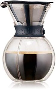 BODUM Pour Over Double Wall Coffee Maker, 16.2 x 14.9 x 22.2 cm,Transparent