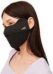 OHYOGA Breathable UV Face Covering, UPF 50+ Washable Reusable Mask, Eye Protection Sunscreen Sports Face Cover for Women black