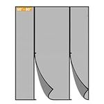 Yotache Magnetic Screen Door Fits Door Size 60 x 80, Screen Size 62" x 81" Double Door Screen Curtain for Sliding Door