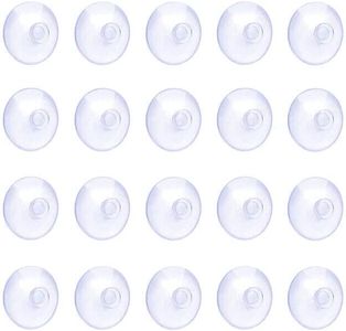 AIMALL 20PCS 20/40mm Suction Cups Caps Suckers Aquarium Fish Tank Glass Hanger Pads for Aquarium, Glass, and Home Applications