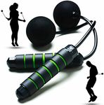 Weighted Cordless Jump Rope - Adjustable Length Ropes Ropeless Jump Rope For Beach Body - Eliminate Dad Bod With Indoor Jumprope - Cordless Jumping Rope Great For Improving Fitness In Small Spaces