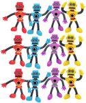 Cool Colorful Bendable Flexible Rubber Robots (4") Figures Sensory Stress Relief Fidget Toys. Great Party Favor (24 Pack)