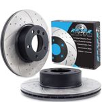 Front Drilled Grooved 312mm Brake Discs For BMW 3 Series F30 F31 320I 325I 12-18