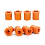 Lokkr 3D Printer Silicone Bed Leveling Mounts 8Pcs, Heatbed Parts, Hotbed Leveling Silica Column, Ender 3 Solid Bed Mounts Stable Hotbed Tool Heat-Resistant for Ender-3 V2/S/PRO/CR-10/S/V2