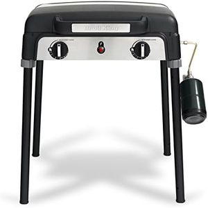 Broil King 920254 Porta-chef Stove Portable Propane Gas Camp Stove BBQ Grill, 2-Burner, Black