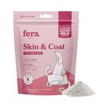 Fera Pets Skin & Coat Goat Milk Cat & Dog Food Topper – Vet Created - Pet Coat Thickness & Skin Hydration - Collagen, Biotin & Vitamin C - 60 Servings