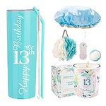 VeryMerryMakering 13th Birthday Tumbler, Stainless Steel 20oz Cup with Straw, 13th Birthday Party Gift Set for Girl