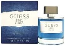 GUESS Factory Men's Guess 1981 Indigo 3.4 oz 100 ml Eau De Toilette Spray for Men,10009396