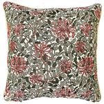 Signare Tapestry Cushion Cover 18 x18 inches 45cm x 45cm Decorative Sofa Cushions with William Morris Design (Honeysuckle, Cushion Cover ONLY)