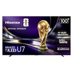 Hisense 100U7SG - 100" Hi-QLED 165Hz Mini-LED PRO Google TV, Hi-View AI Engine PRO, 3000 Nits, Game Mode, 480 Motion Rate, Dolby Vision Gaming, HDR10+ Gaming, 2.1.2 Channel, IMAX Enhanced (2026 Model)