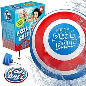 The Ultimate Pool Ball - Riempi questa palla con acqua per giocare a giochi sott'acqua - Dribblare dal fondo della piscina e passare sotto l'acqua per infiniti divertimento estivo con gli am(Red/Blue)
