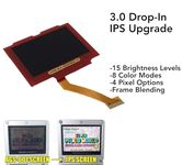 Game Boy Advance SP Drop-In 3.0 IPS Backlight LCD Upgrade Kit For AGS 001 & 101 Gameboy NO SOLDER/NO TRIMMING (Red)