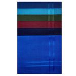 100% Cotton Pack of 6 Mens Premium Handkerchiefs 43cm x 43cm (Royal Azure, Dark Navy, Maroon Oak, Seaweed, Aqua, Sapphire Blue)