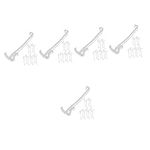 ULTECHNOVO 60 Pcs Blind Trim Clip Vertical Blinds for Sliding Glass Doors Faux Wood Blinds 2 Inch Valance Retainer Holder Window Valance Clips Hidden Plastic Horizontal Installation Tool