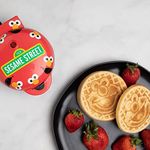 Uncanny Brands Elmo Mini Waffle Maker - Sesame Street Kitchen Appliance