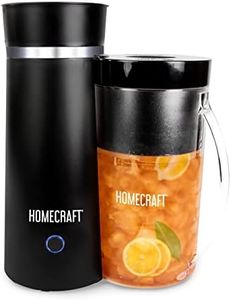 Homecraft Electric Iced Tea Maker for Sweet Tea and Cold Brew Coffee, Double Insulated Pitcher, Black, Small