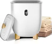 Electactic 25L Towel Warmer,Large Towel Warmers for Bathroom,Hot Towel Warmers Bucket with 2 Heating Modes,Auto Shut-Off,LCD Screen,Fits 2 Blankets,Bathrobes,White