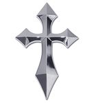 Chrome Cross Pointed Auto Emblem