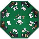 EVIEUN 48" 8-Player Foldable Poker 