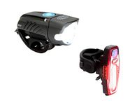 NiteRider Swift 500 Front Bike Light Sabre 110 Rear Bike Light Combo Pack- USB Rechargeable Bicycle Headlight LED Front Light Easy to Install Water Resistant Road Commuting Cycling Safety Flashlight