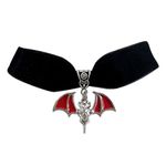 Halloween Necklace Black Choker Necklace for Women Vampire Necklace Witch Necklace Gothic Bat Necklace Spider Snake Pendant Choker Halloween Costume Jewelry for Women