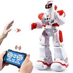 Zosam RC Robots for Kids, Intelligent Programming Robot Toy, boy Toy Remote Control Robot, Singing, Dance, Talking, Gesture Sensing Robotic Toys Boys Girls Kids Gift (Red)