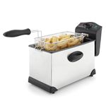 Morphy Richards Deep Fat Fryer, 3.5L, Variable Temperature Control, 1.2Kg Food Capacity, Viewing Window, Removable Tank, Detachable Handle, Fried Chicken, Chips, 2000W, Stainless Steel, 482000