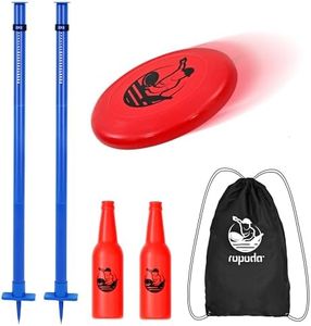 ropoda Outdoor Games - Upgraded Flying Disc Game Set,Pro, Portable Disc Toss Game for Lawn and Beach with Thicker Pole (Polish Horseshoes)-Pro
