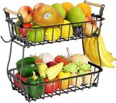 ANTOPY 2 Tier Fruit Basket with 2 B