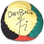 World Footbag Dirtbag Footbag 8-Panel Synthetic Suede and Sand Filled Hacky Sack Footbag | Yellow/Black/Green/Red (PN: 1711)