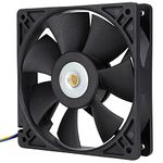 120mm Fan with PWM Speed Controller, DC12V 4pin Industrial Cooling Fan 3000 RPM 110CFM Server Cooler