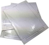 SHARMA BUSINESS Set of 100 Both Side Ruled Sheets for School Project, Assignment, Homework, Office File Work 90 GSM White