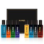 BLANKO by KING Luxury Collection TLT Men's Parfum Gift Set Pack of 8 x 20ml Long Lasting Fragrance Perfume with Time Lock Technology